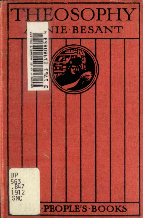 Annie Besant - Theosophy cover