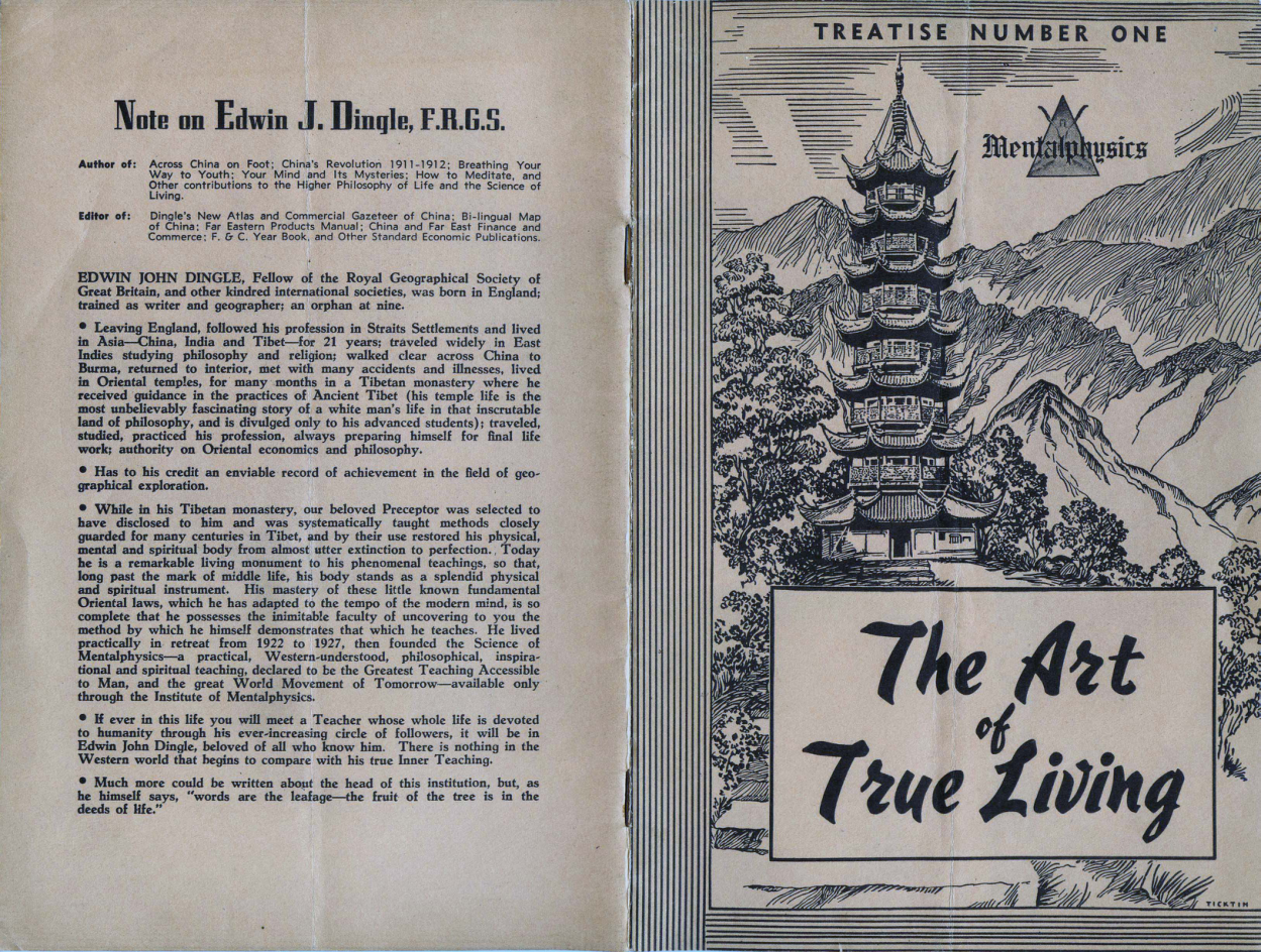 Art of True Living - Introductory Pamphlet cover