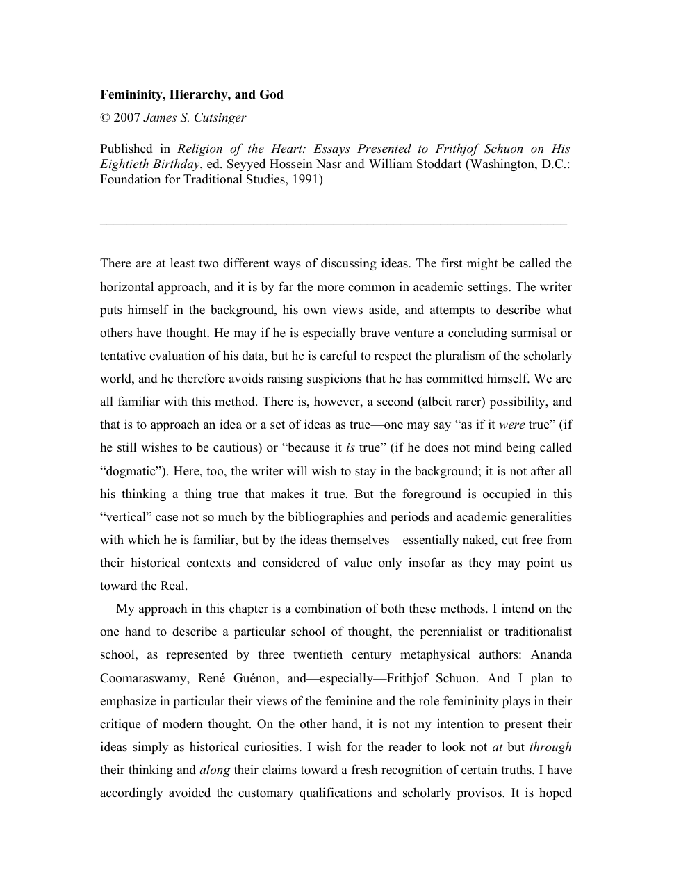 femininity hierarchy and god cover