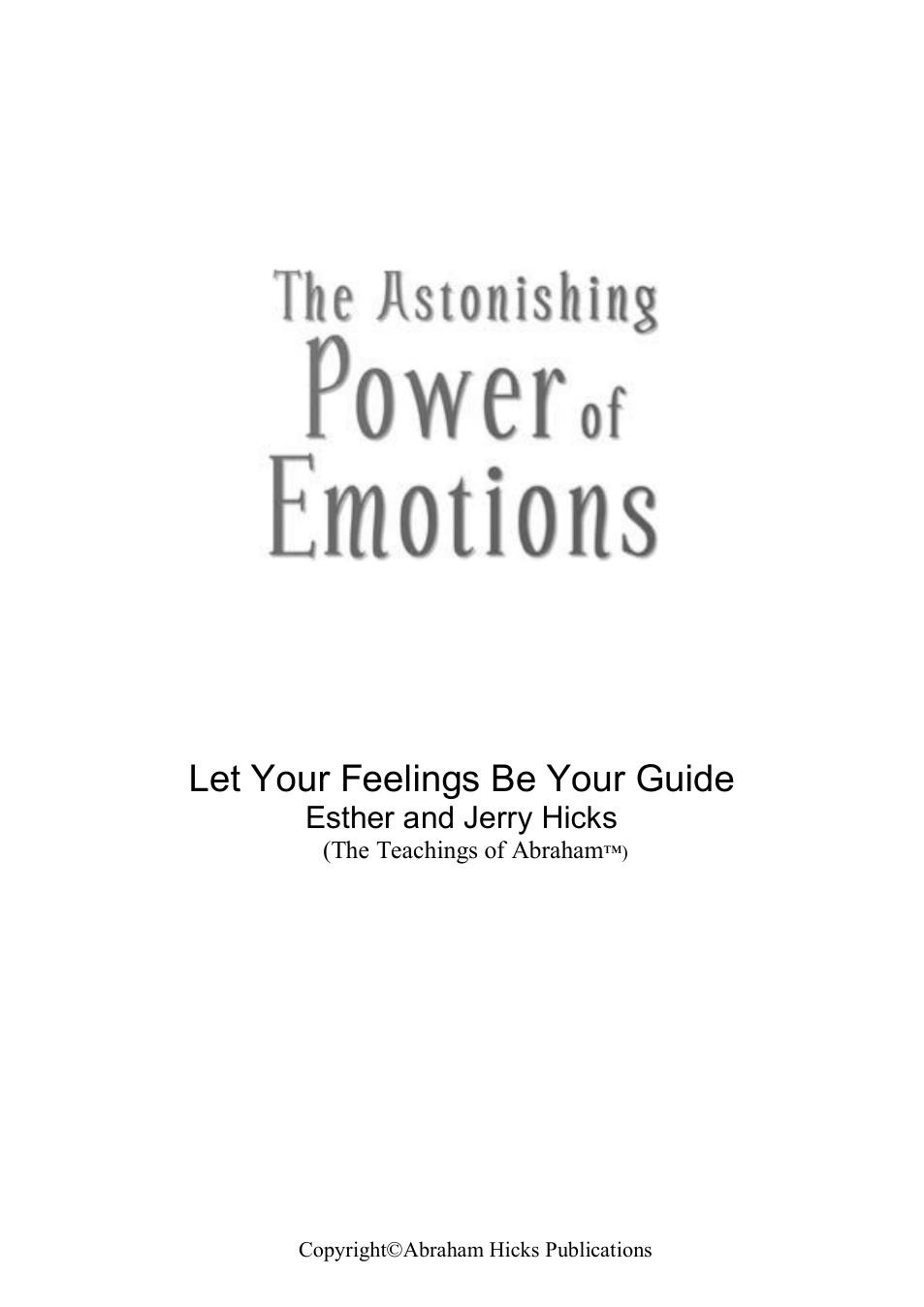 Astonishing Power Of Emotions cover