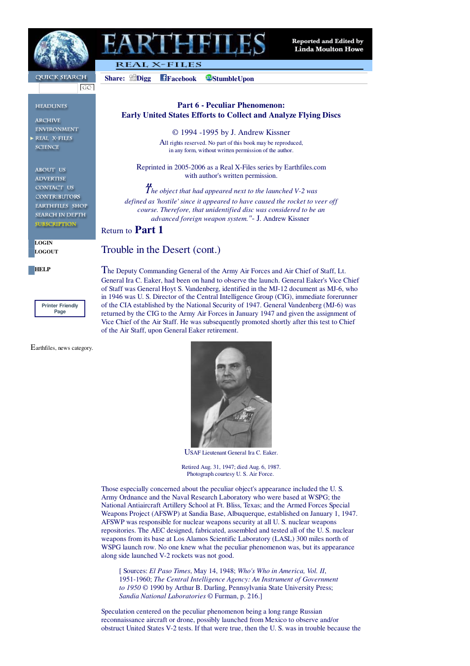 12 31 2005 Part 6 - Peculiar Phenomenon Early United States Efforts to Collect and Analyze Flying Discs cover