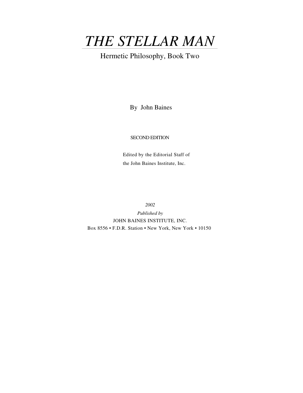 Stellar Man cover