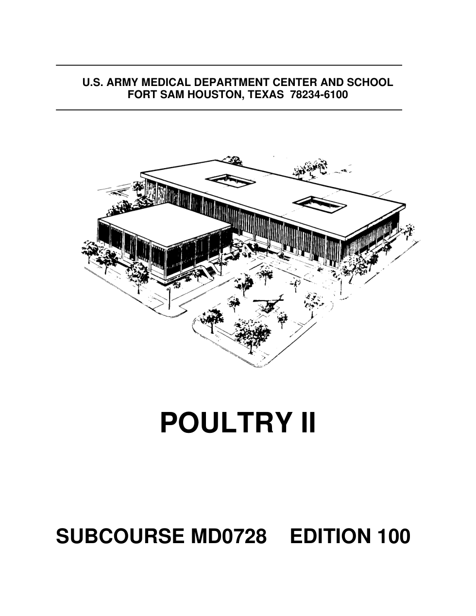 ARMY Poultry II MD0728 Ed.100 69 pages cover