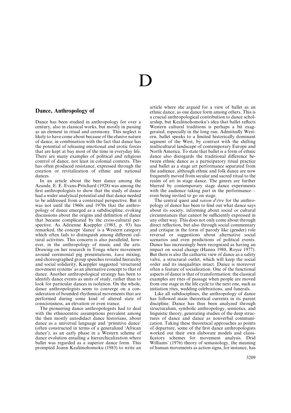 Elsevier Science International Encyclopedia of the Social & Behavioral Sciences Vol. D-E cover