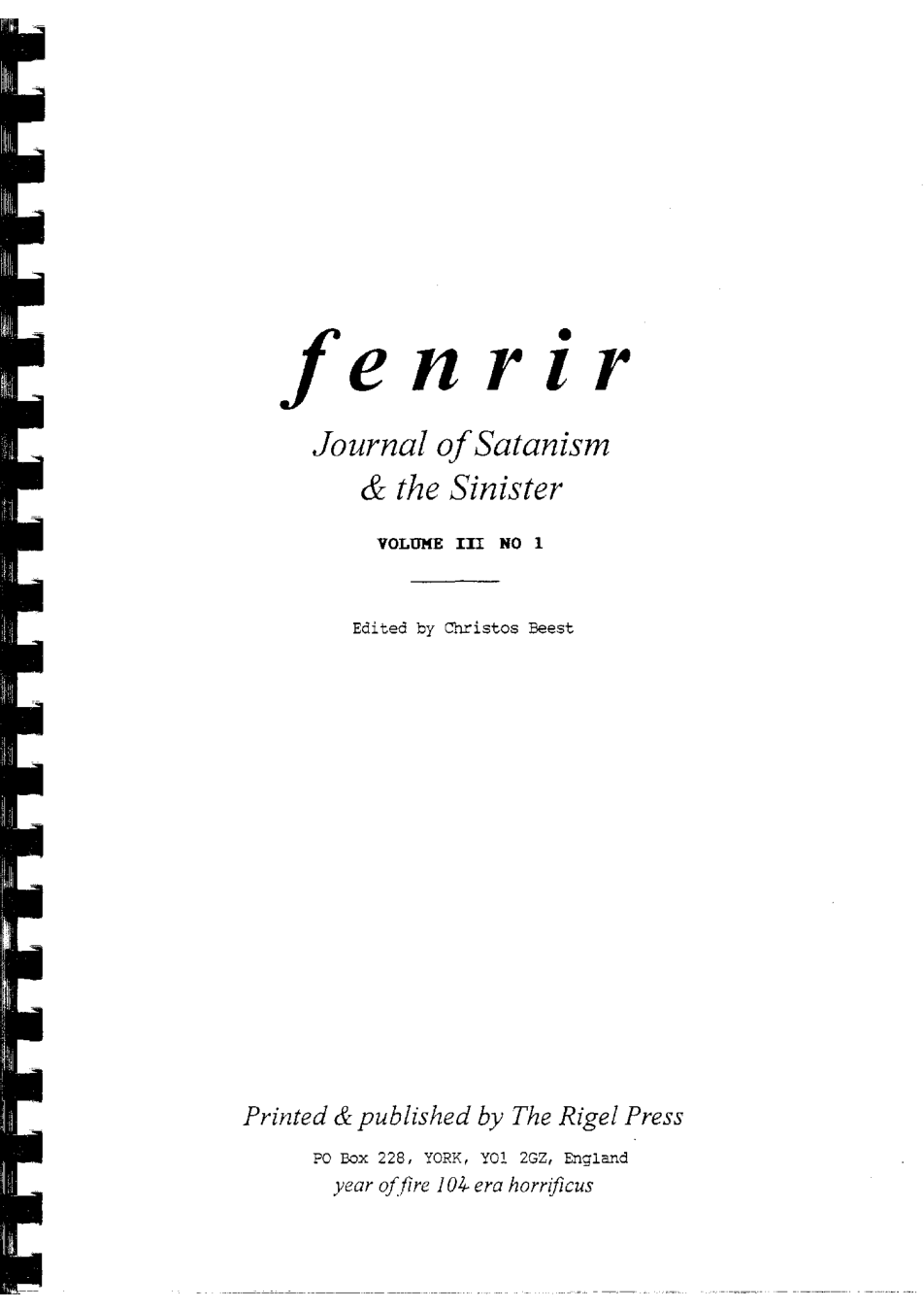 Fenrir cover