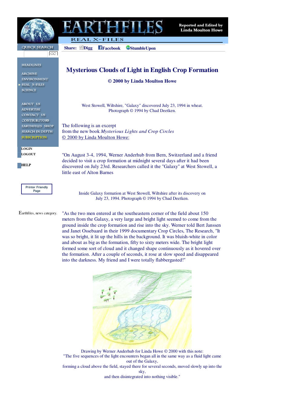 12 13 2000 Mysterious Clouds of Light in English Crop Formation cover