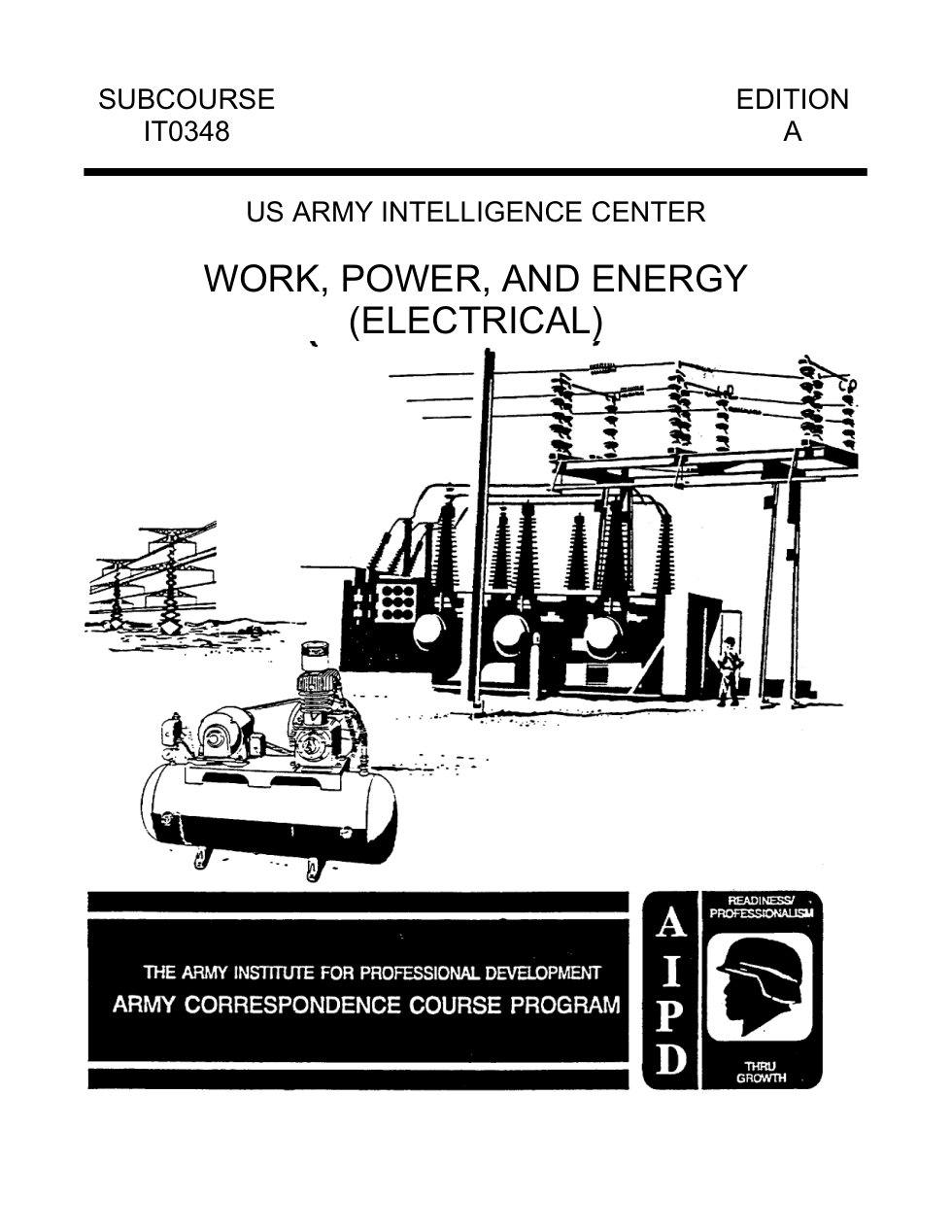 ARMY Electrical-Work, Power, and Energy 1996 32 pages cover