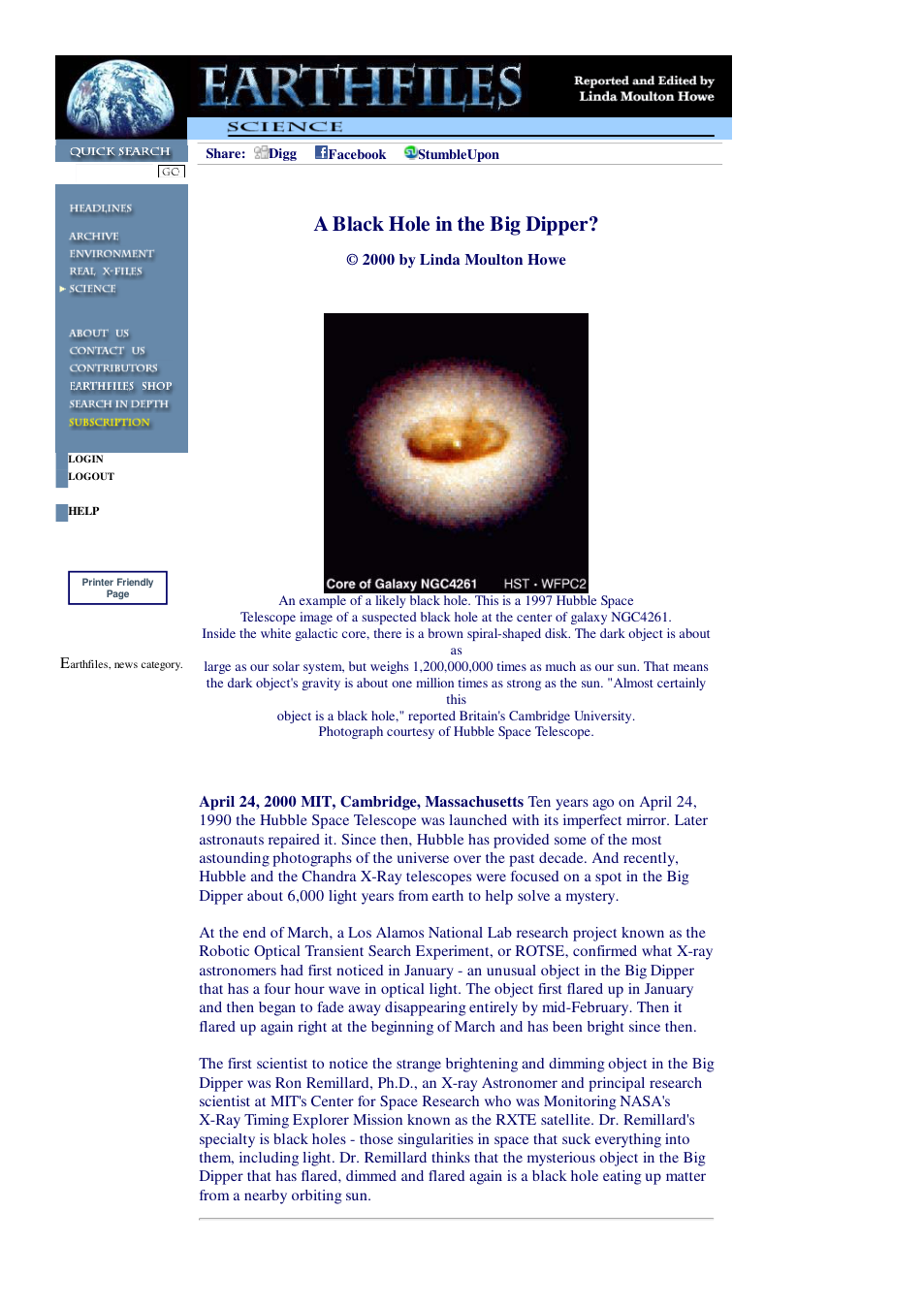 04 24 2000 A Black Hole in the Big Dipper cover