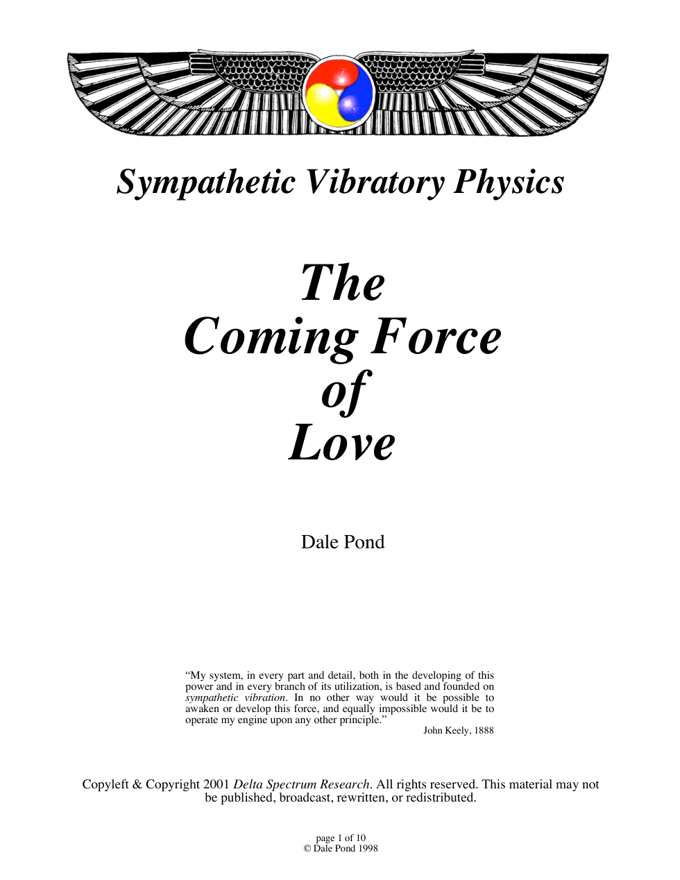 Coming Force of Love cover