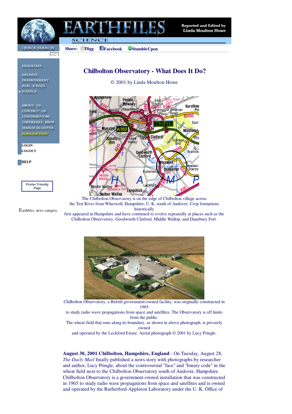 08 30 2001 Chilbolton Observatory - What Does It Do cover