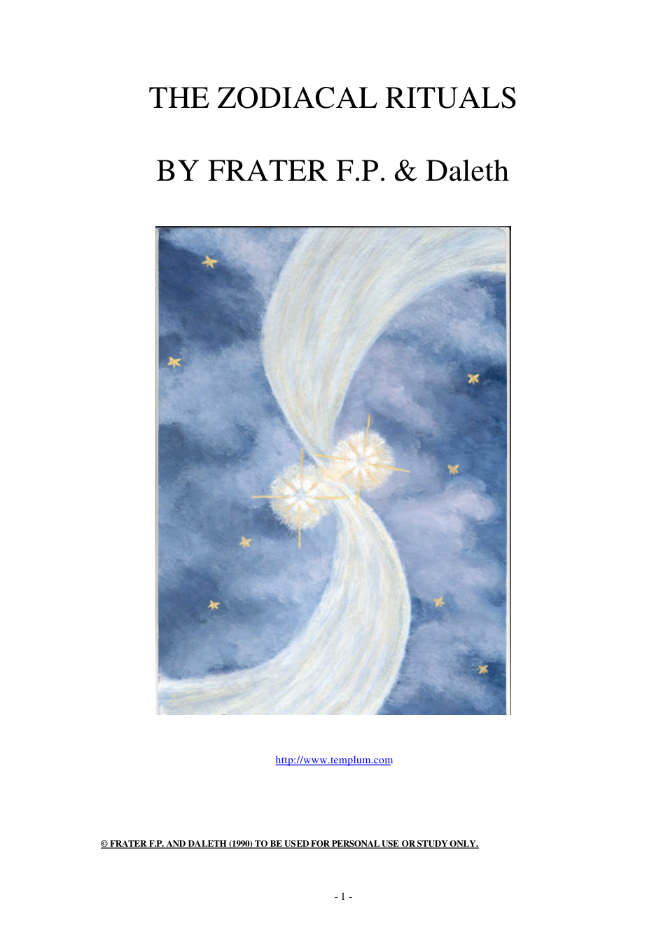 Frater FP - Zodiacal Rituals cover