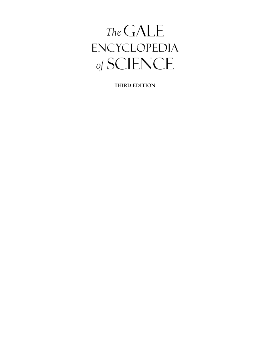 The Gale Encyclopedia Of Science, 3rd Ed. - Vol. 5 cover
