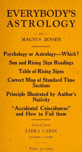 Everybody's Astrology - M Jensen cover