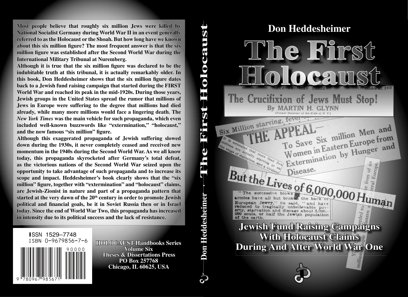 Heddesheimer - The First Holocaust - Jewish Fund Raising Campaigns With Holocaust Claims (2003) cover