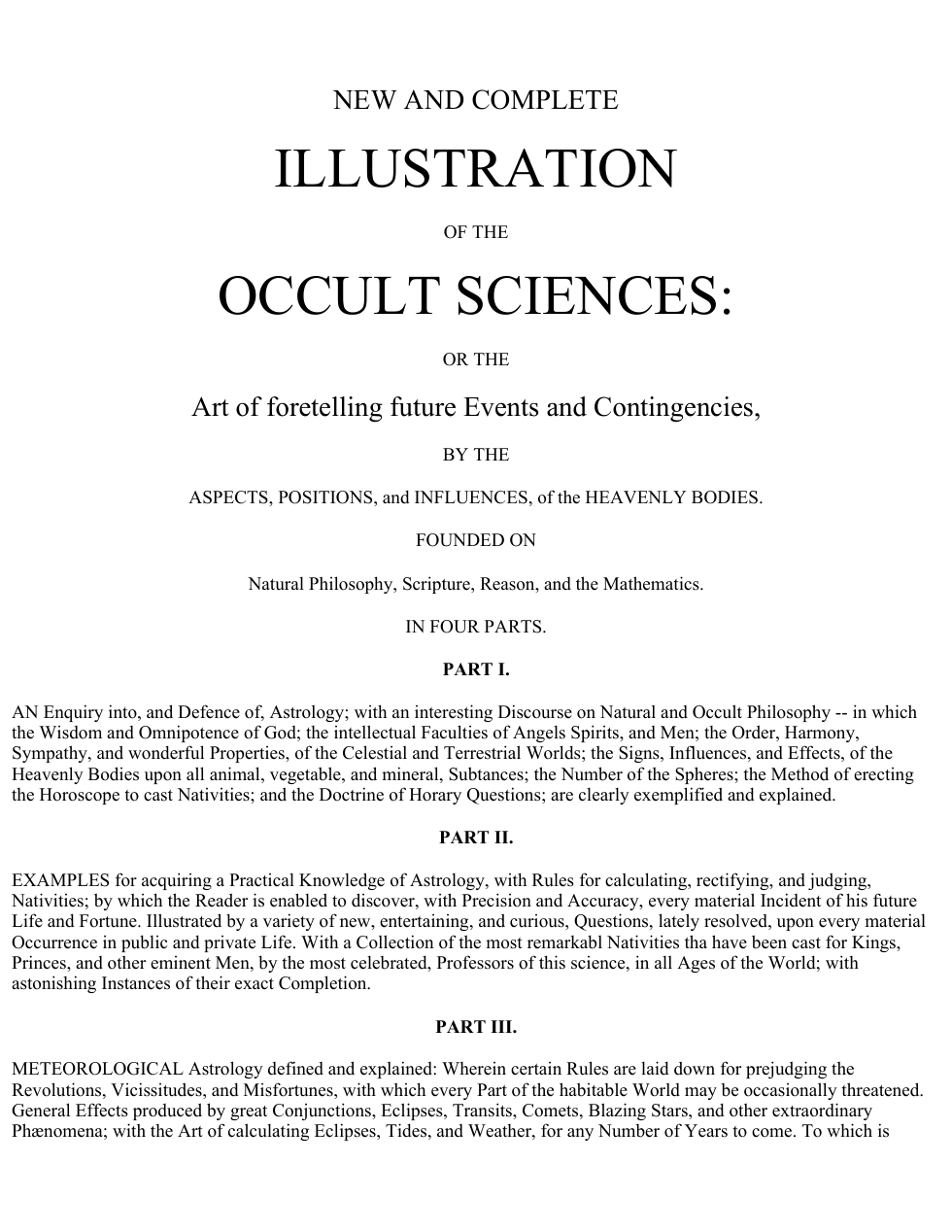 Complete Illustration Of The Occult Sciences cover