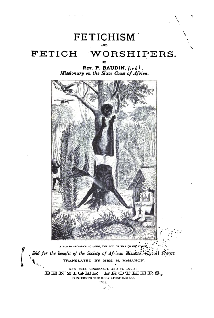 Fetichism & Fetich Worshipers - P Baudin cover