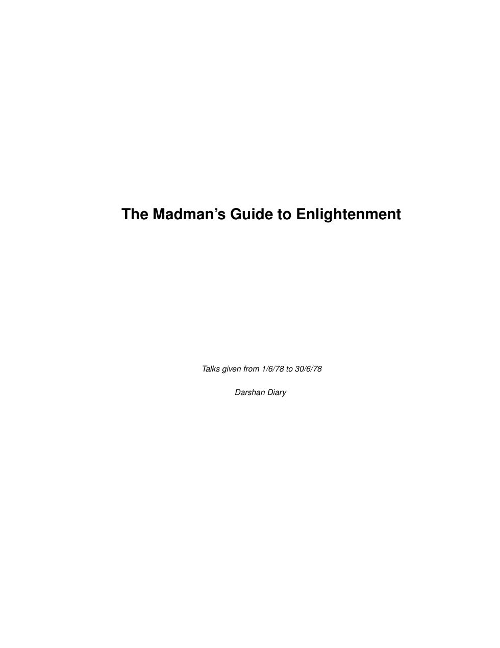 The Madman's Guide to Enlightenment cover