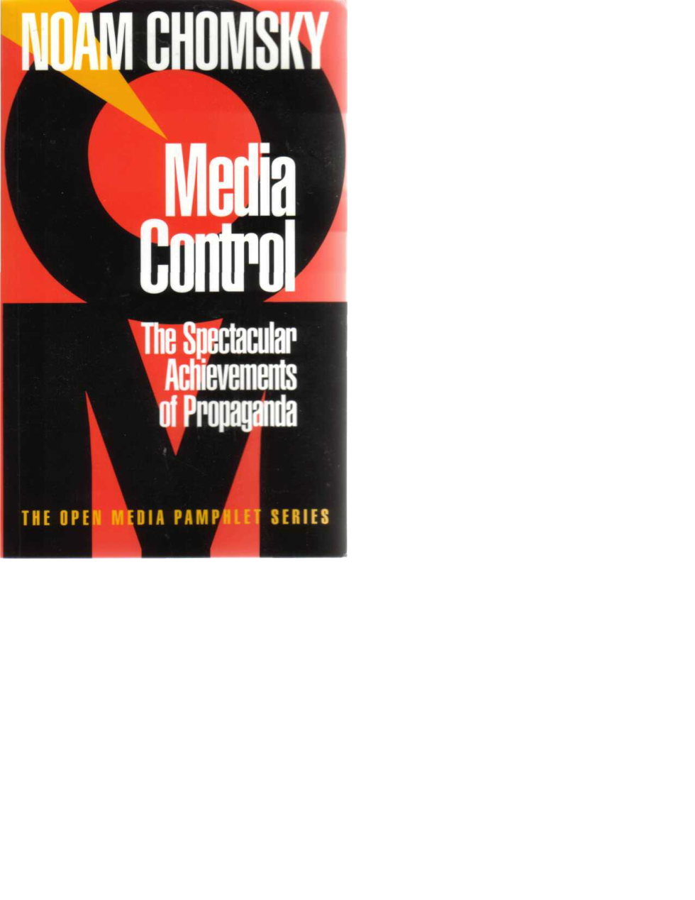 Chomsky - Media Control - The Spectacular Achievements of Propaganda (1991) cover