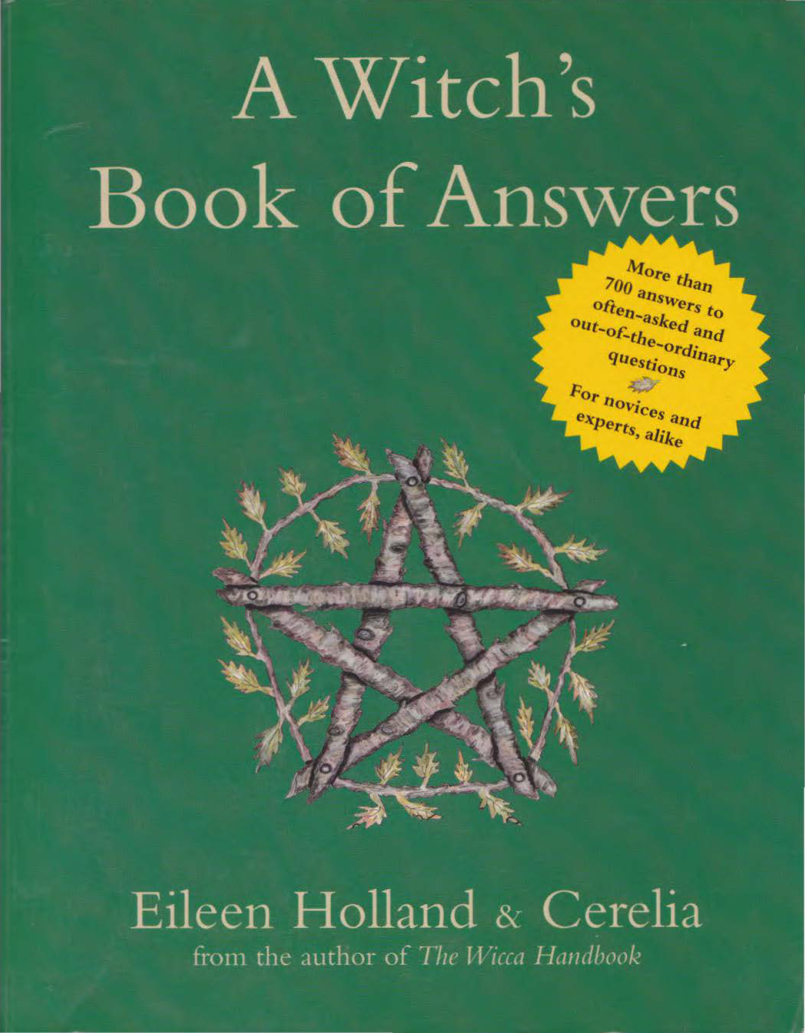 Eileen Holland Cerelia A Witch's Book of Answers cover