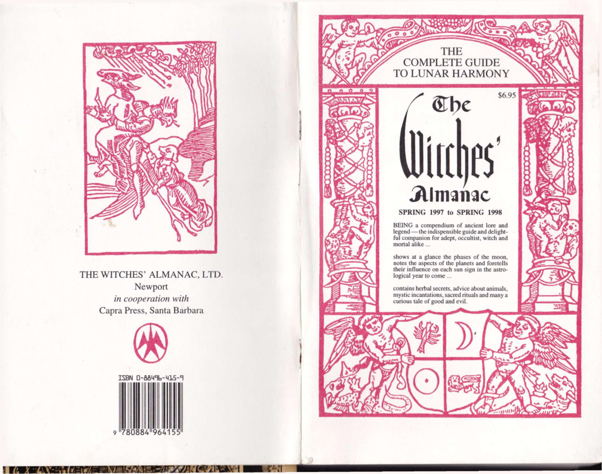 Elizabeth Pepper - The Witches' Almanac Spring 1997 to 1998 cover
