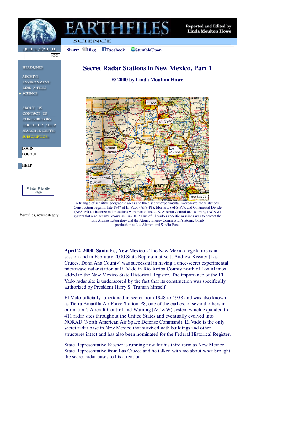 04 02 2000 Secret Radar Stations in New Mexico, Part 1 cover
