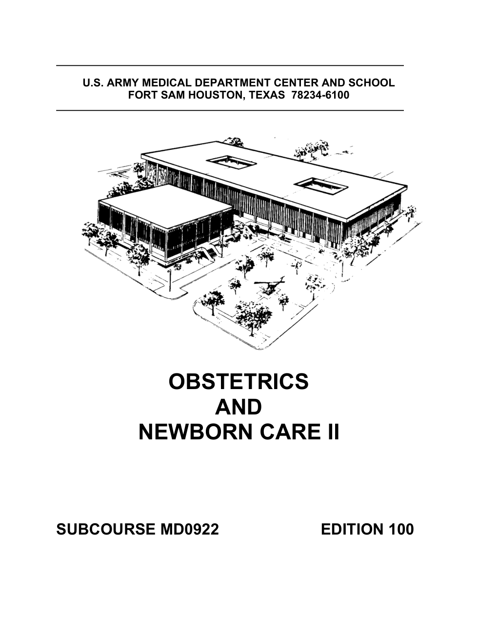 ARMY Medical - Obstetric & Newborn Care II 2005 260pgs cover