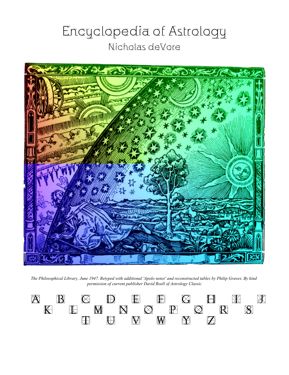 Encyclopedia of Astrology (Nicholas deVore) cover