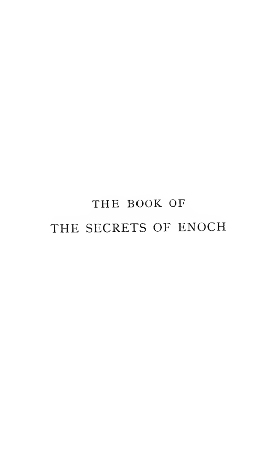The book of the secrets of Enoch cover