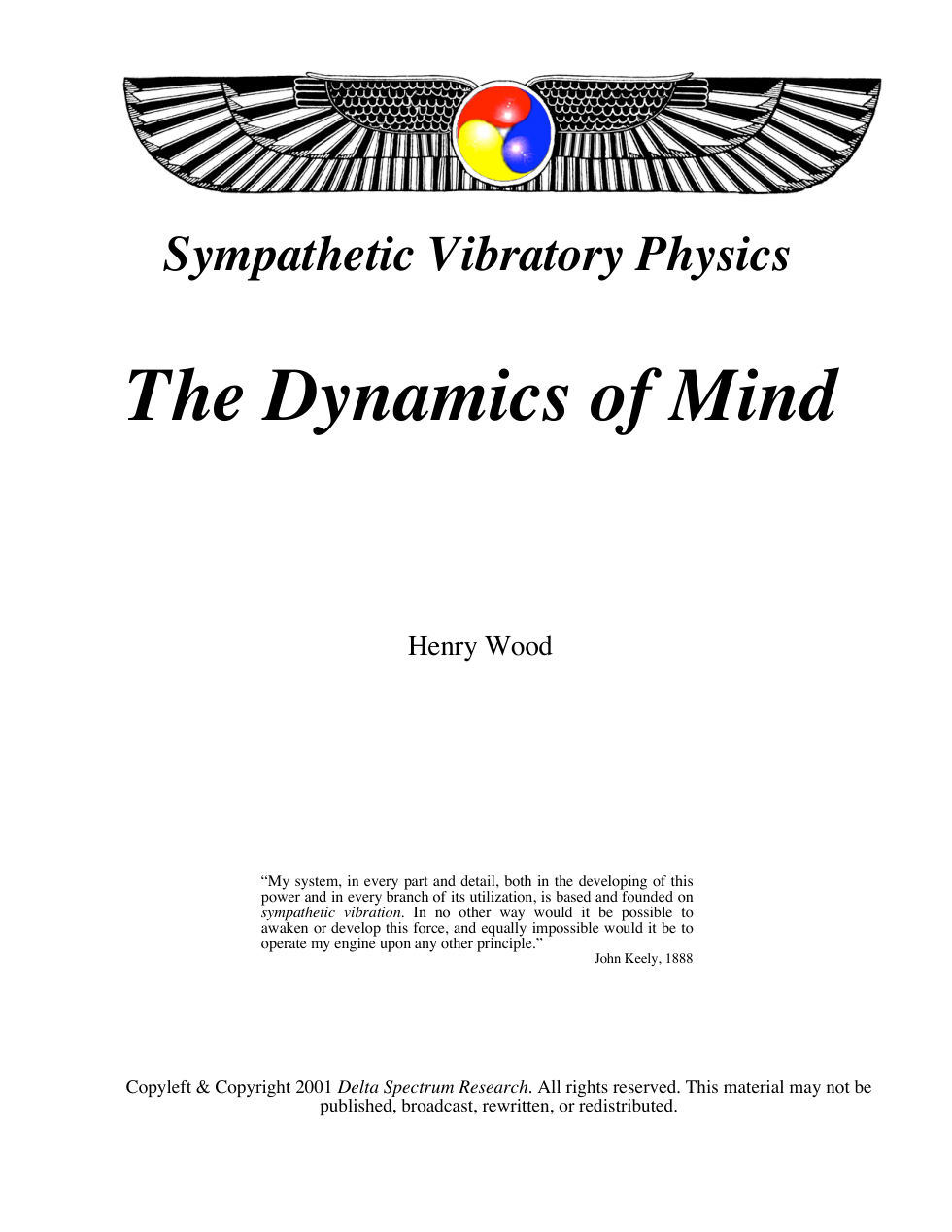 Dynamics of Mind cover