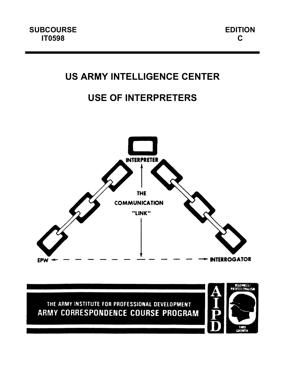 ARMY Interrogation - Use of Interpreters 1996 23 pages cover