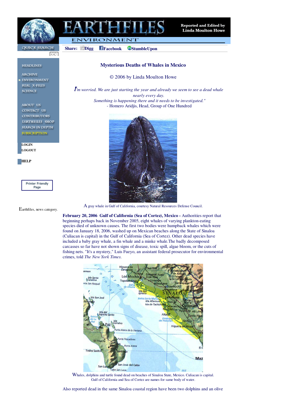 02 20 2006 Mysterious Deaths of Whales in Mexico cover