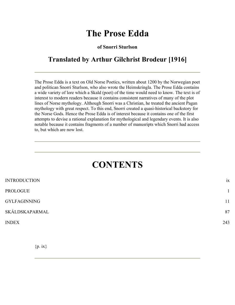 Prose Edda cover