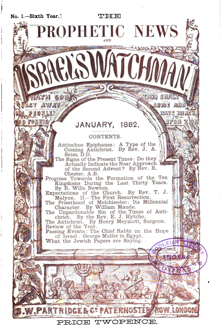 The PropheticNews and Israels Watchman cover
