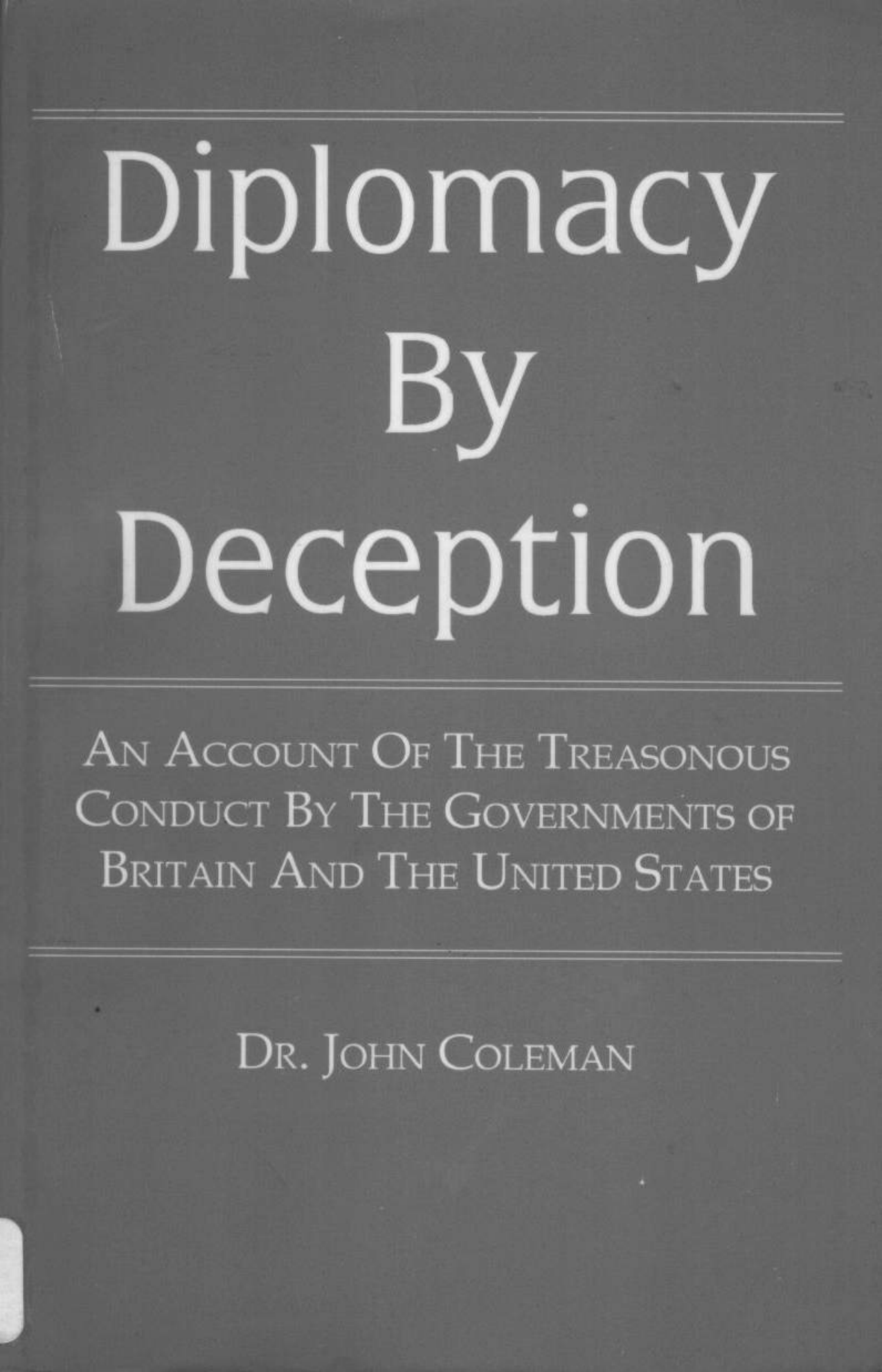 John Coleman - Diplomacy by Deception cover