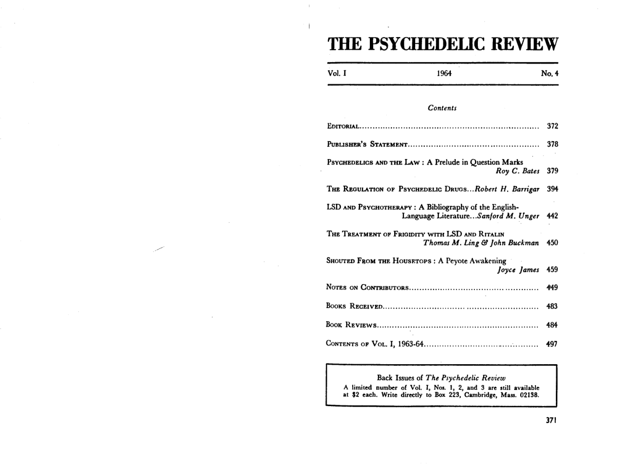 Psychedelic Review 04 cover