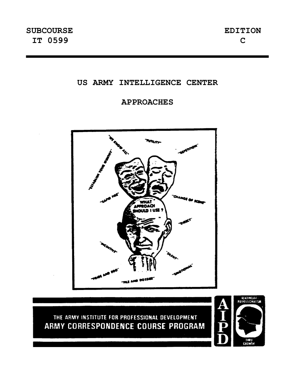 ARMY Interrogation - Approaches IT0599 1995 31 pages cover