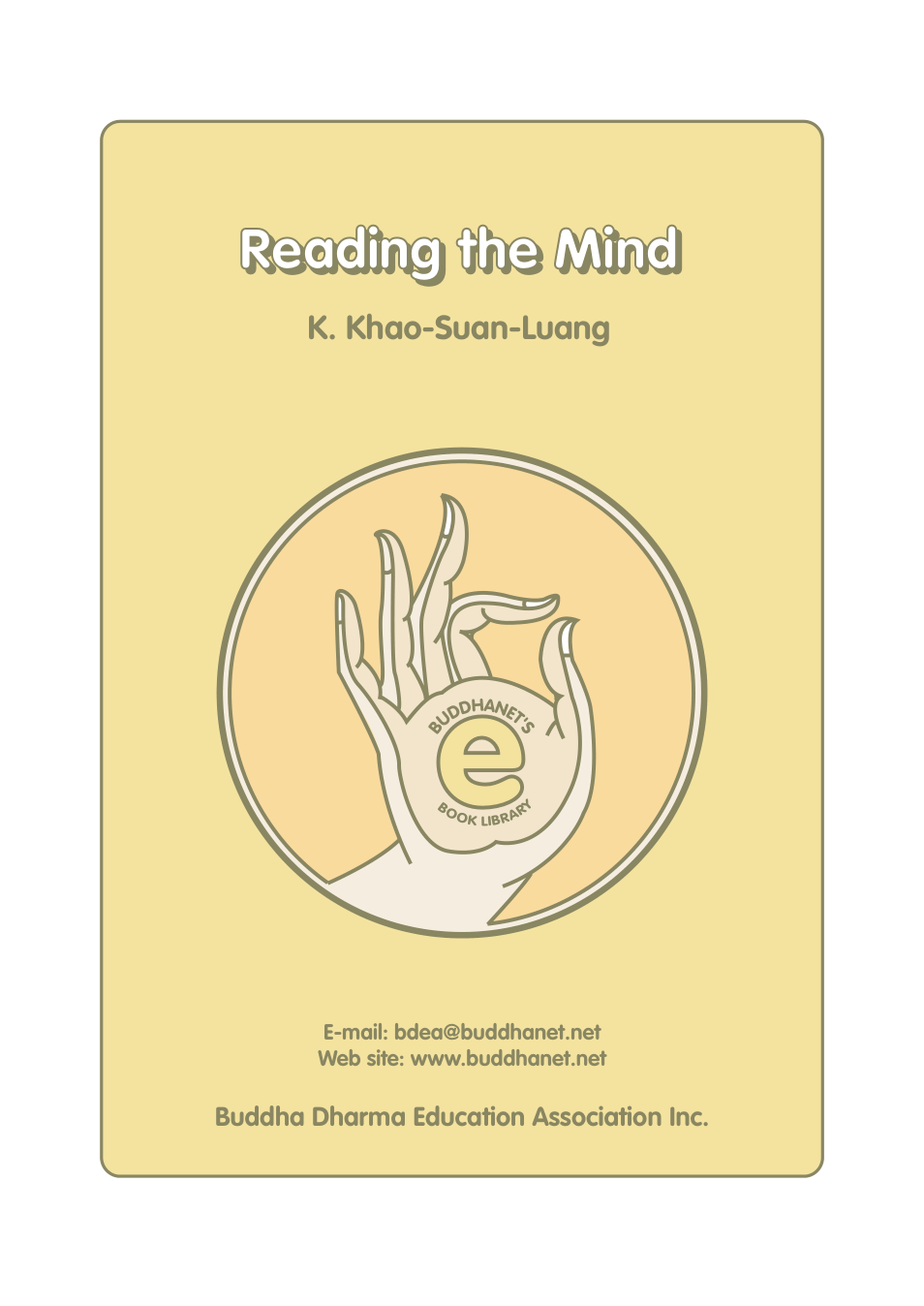 Reading The Mind cover