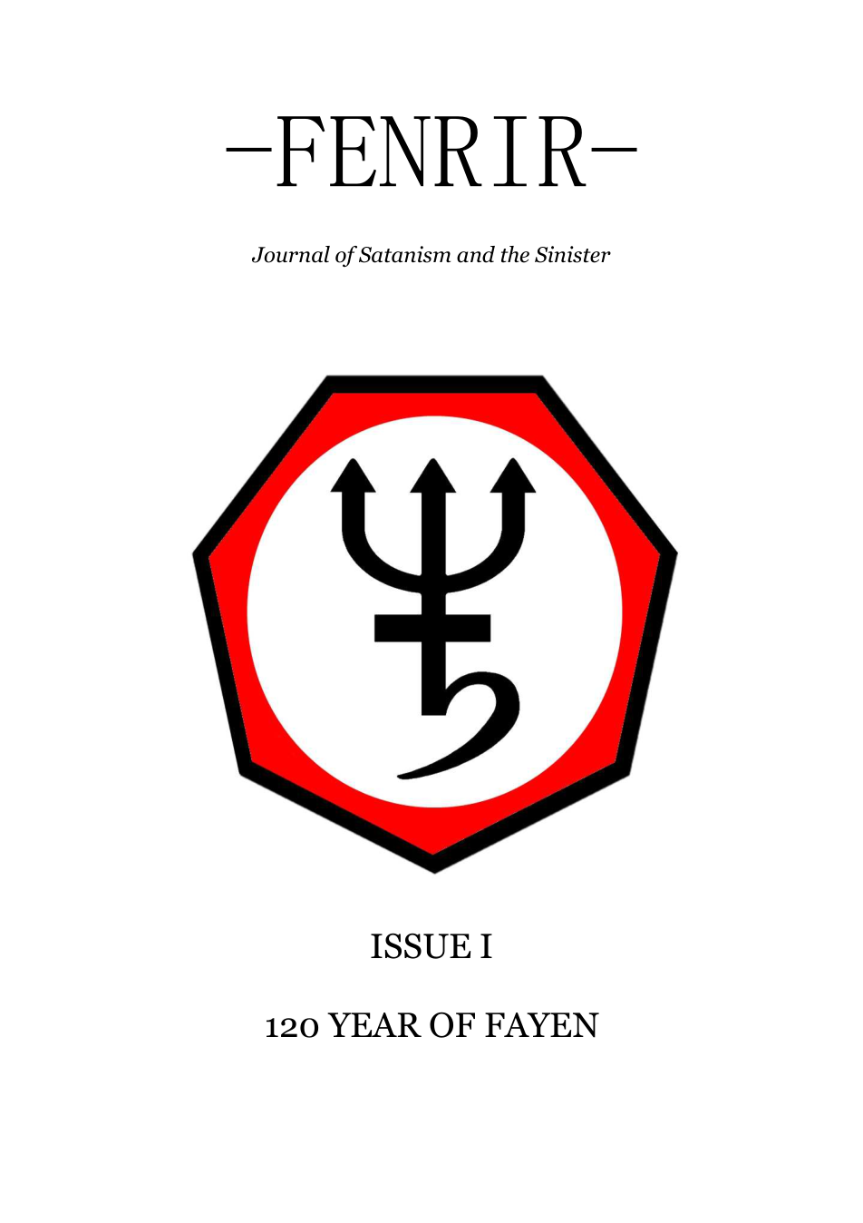 Fenrir Issue I - 120 Year of Fayen cover