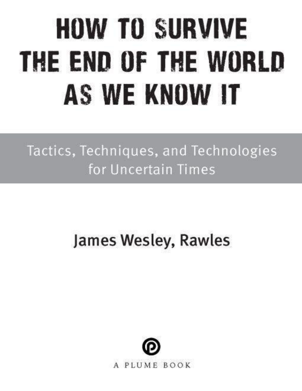 How to Survive the End of the World cover