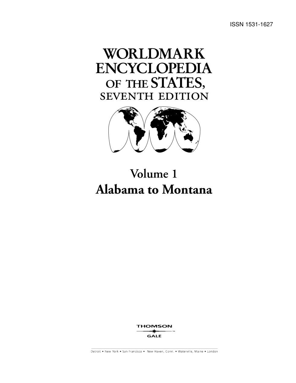 Vol 1 (Alabama-Montana) cover