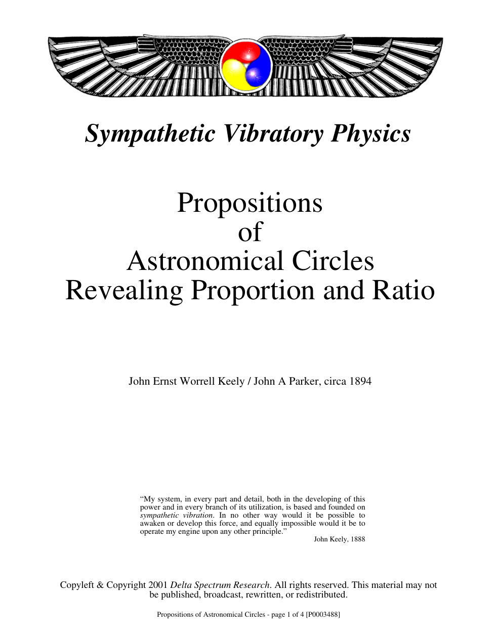 Propositions of Astronomical cover