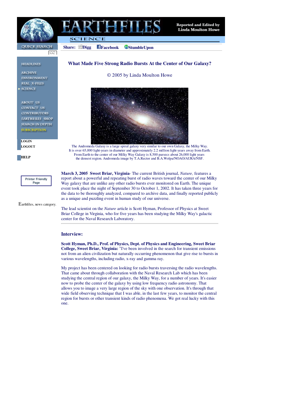 03 03 2005 What Made Five Strong Radio Bursts At the Center of Our Galaxy cover