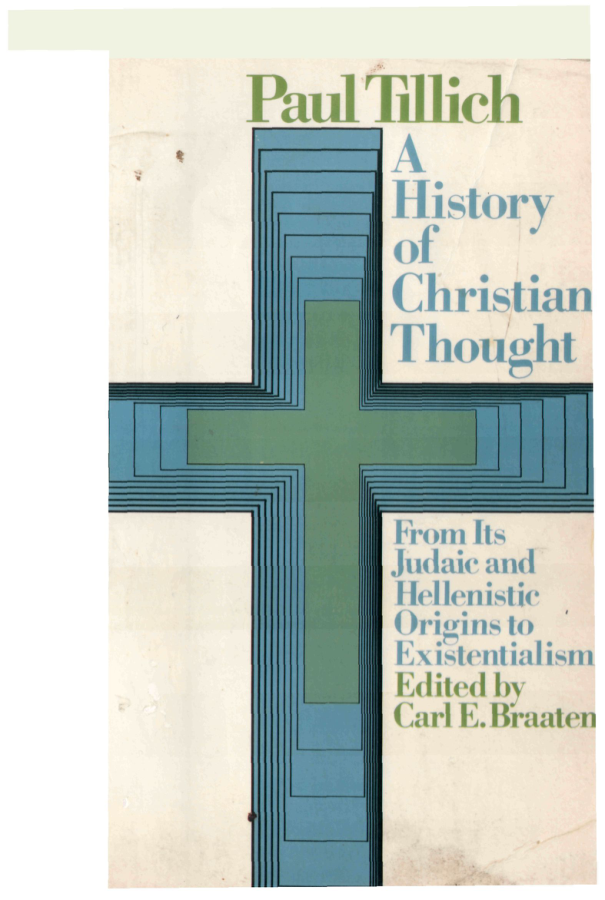 Paul Tillich - A History of Christian Thought cover