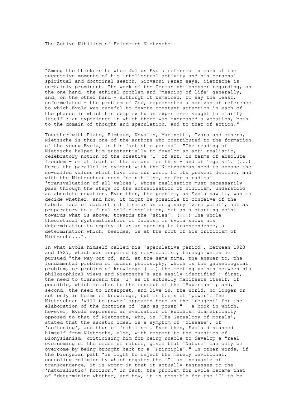 The Active Nihilism of Friedrich Nietzsche cover