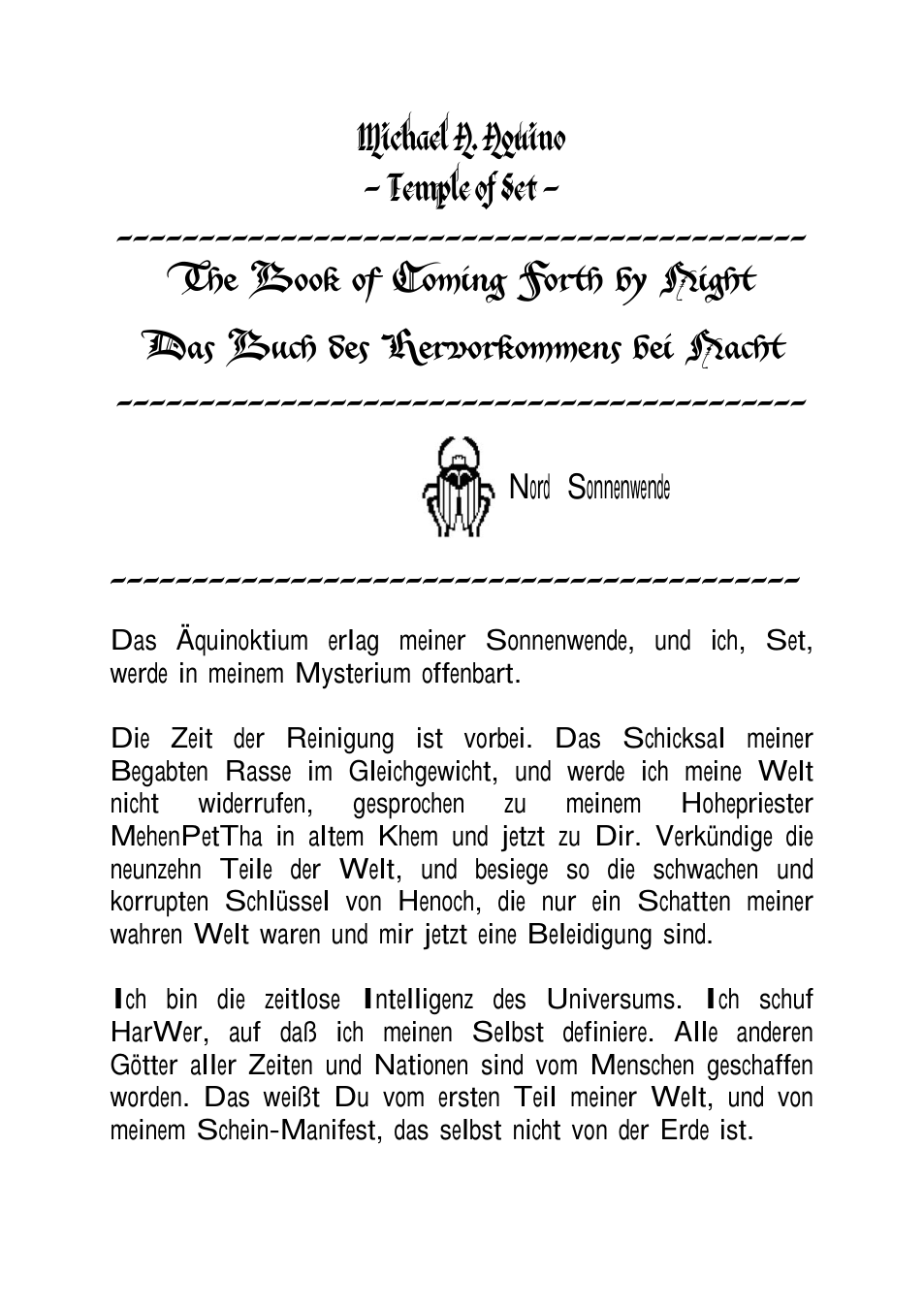 Michael-Aquino---The-Book-of-Coming-Forth-by-Night- deutsch cover