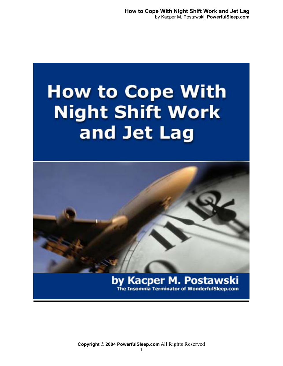 NightShift JetLag Report cover