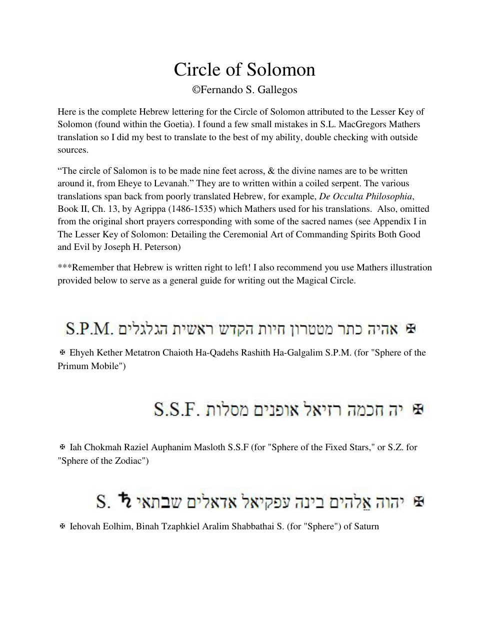 Circle of Solomon cover
