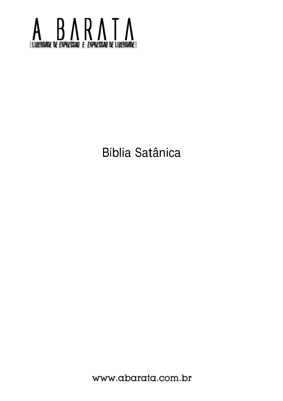 Biblia Satanica cover
