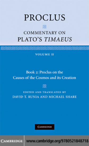 Proclus Commentary on Plato's Timaeus Volume II cover