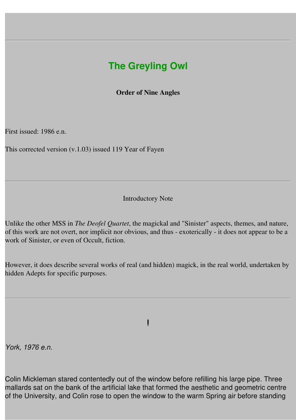 ONA-the greyling owl-v1 cover